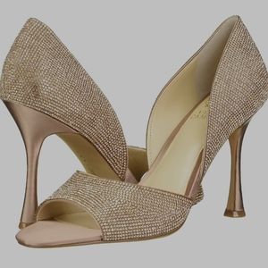Vince Camuto Women's Aliandry Peep Toe Pump rose gold